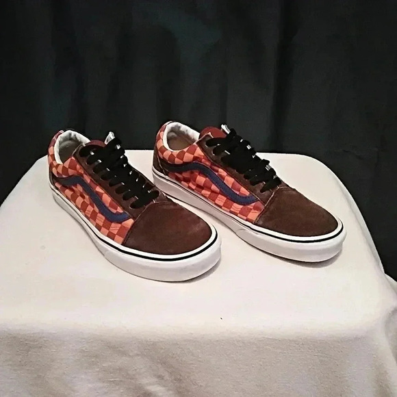 Vans Vintage Old Skool Check Sneakers - Picture 2 of 6